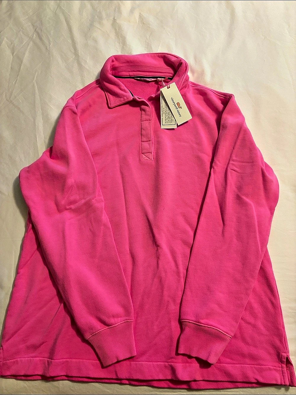 vineyard vines The Cam Sweatshirt Pink Pullover Size Medium